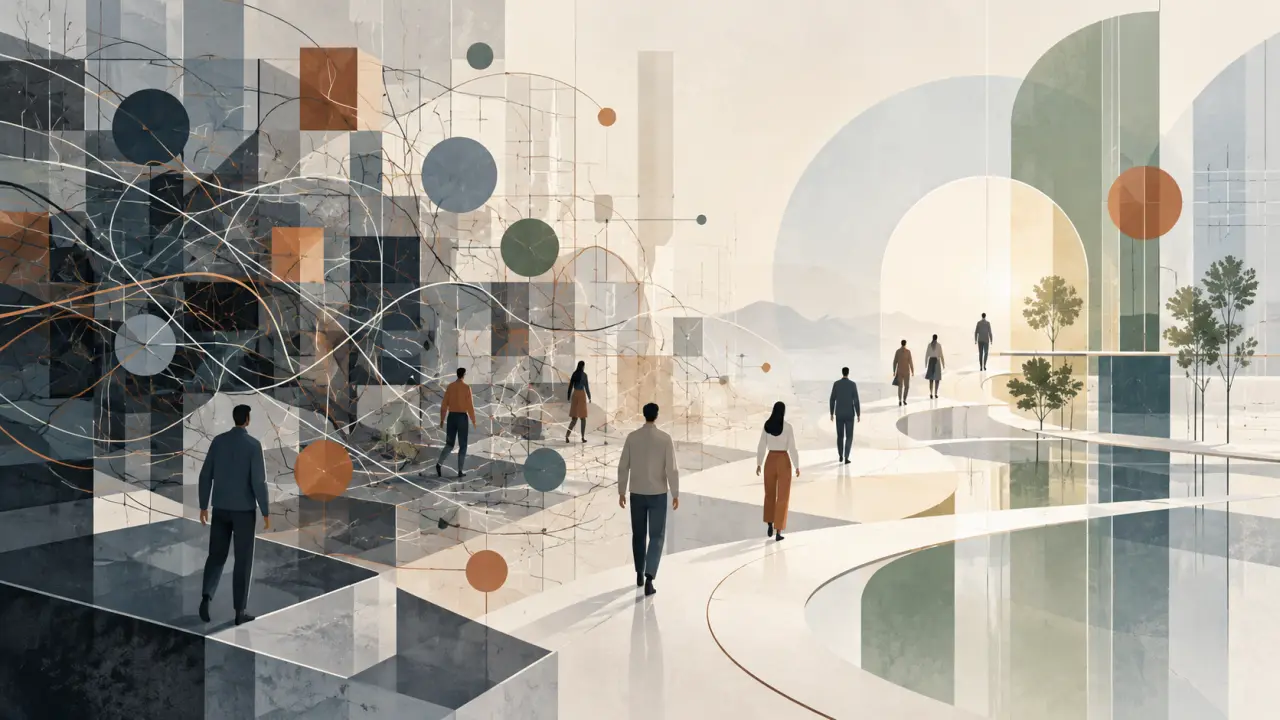 Architecture contemporaine aux lignes épurées, symbole d’une transformation structurée