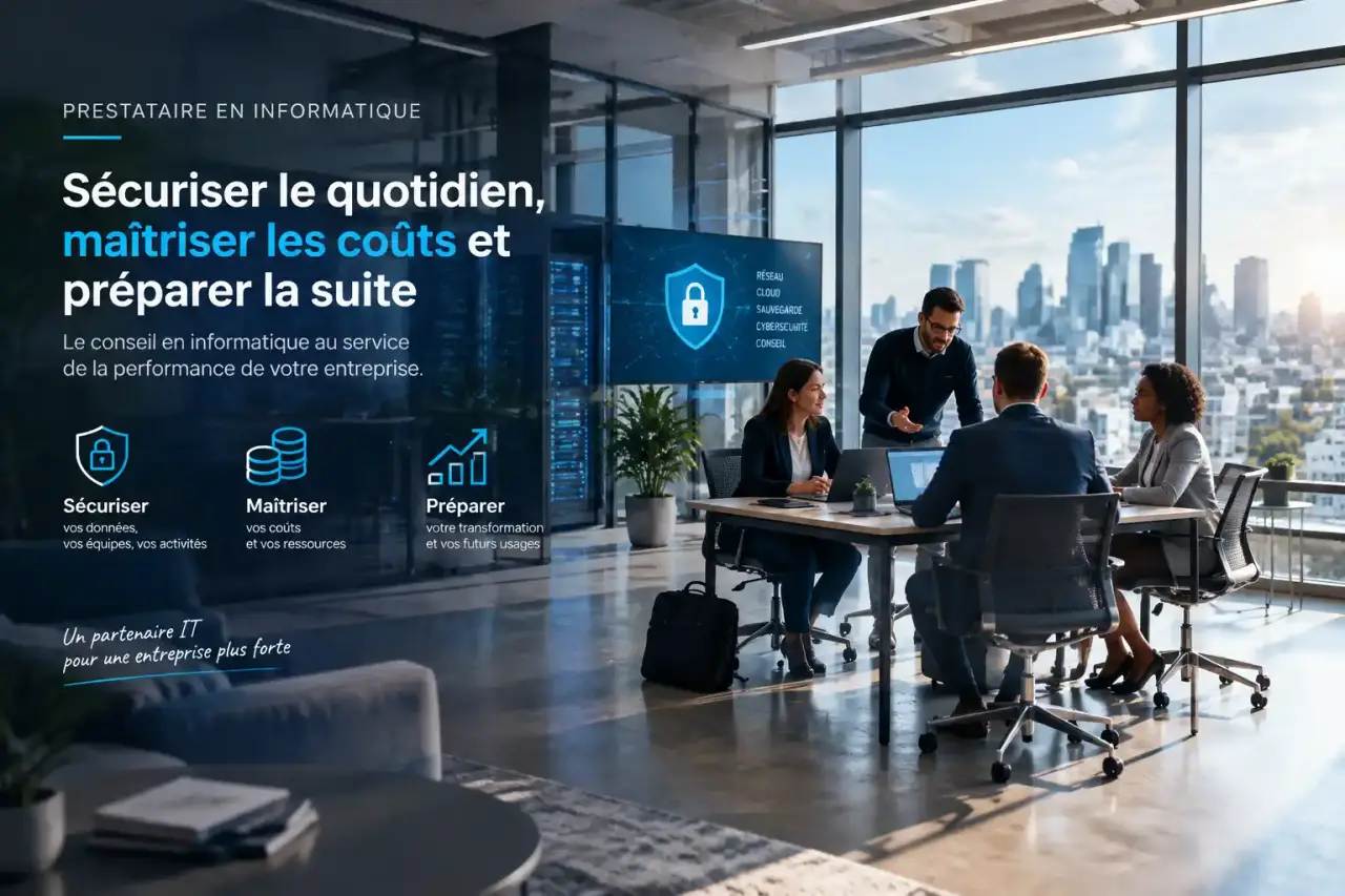 Prestataire en informatique : sécuriser le quotidien, maîtriser les coûts et préparer la suite