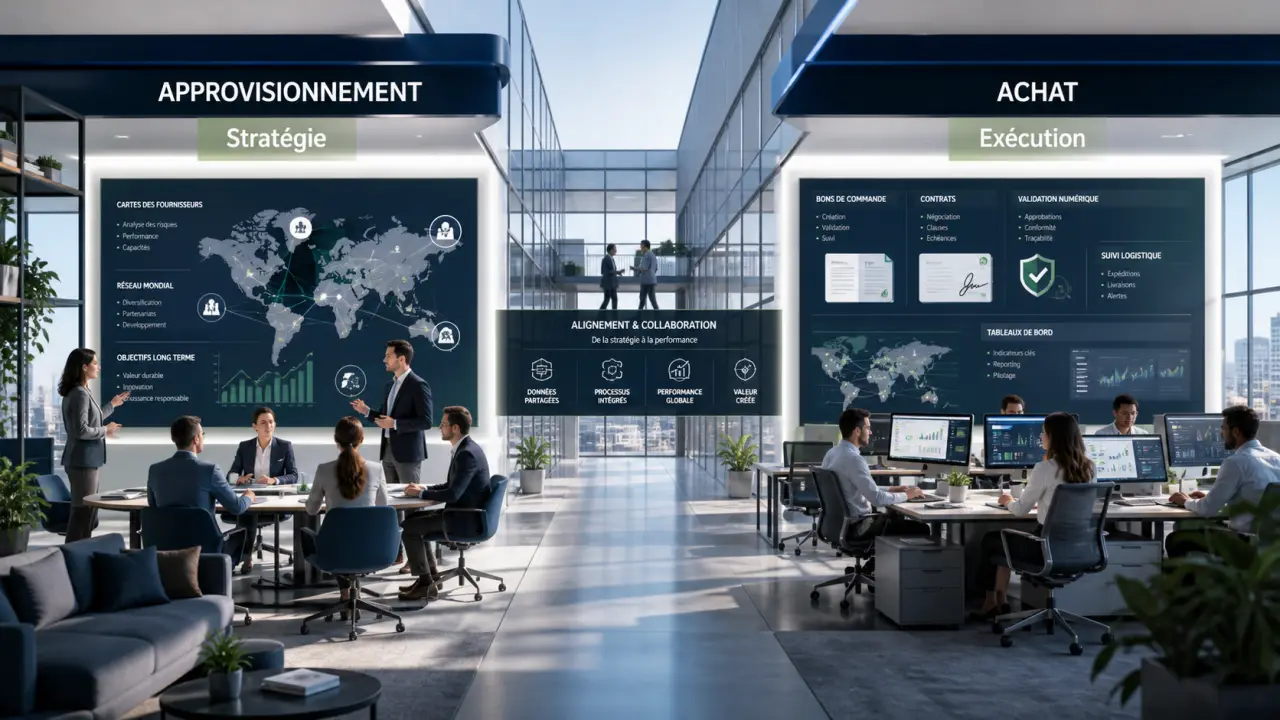 Approvisionnement et achat : stratégie d’un côté, exécution de l’autre