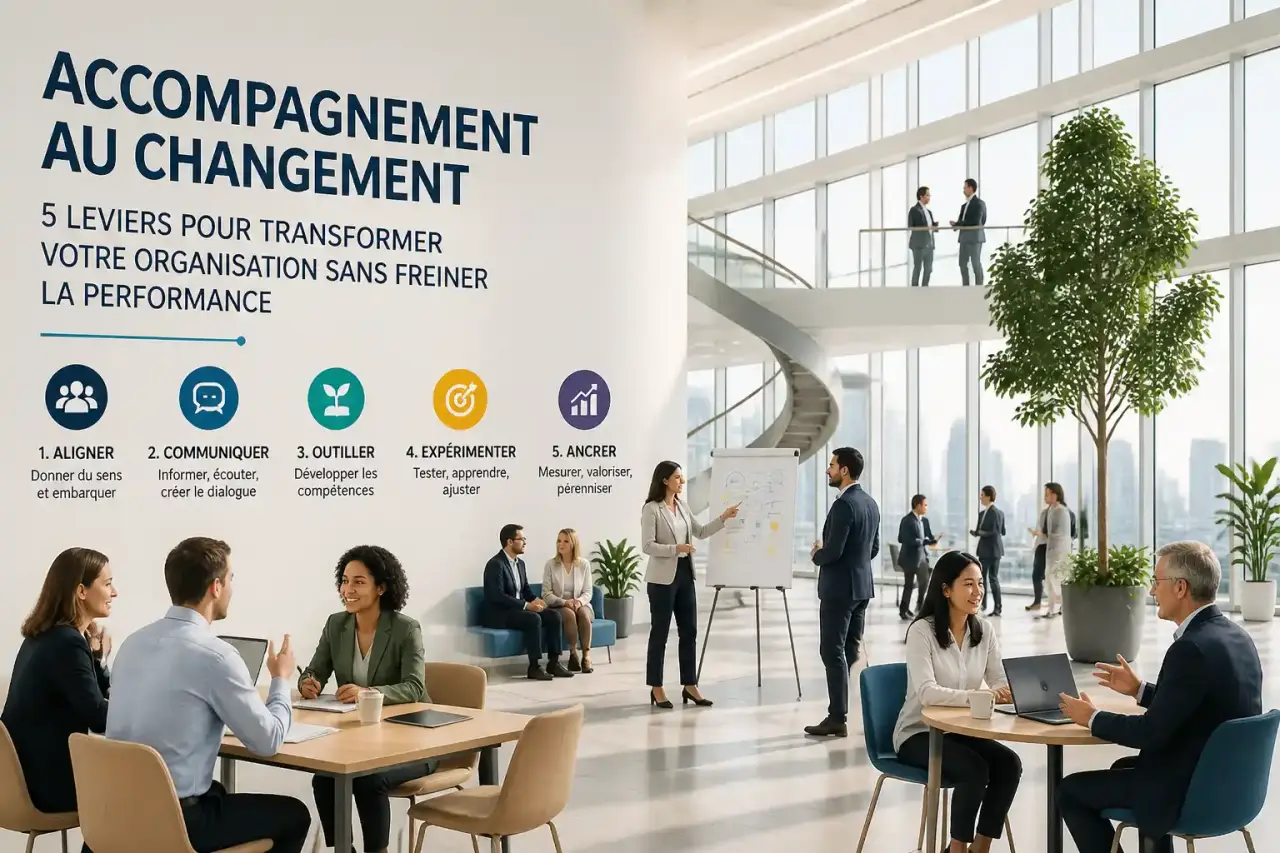 Accompagnement au changement : 5 leviers pour transformer votre organisation sans freiner la performance